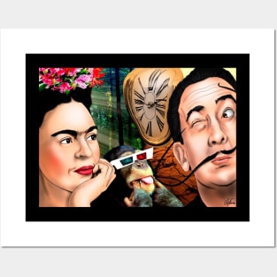 Frida e Dali Posters and Art